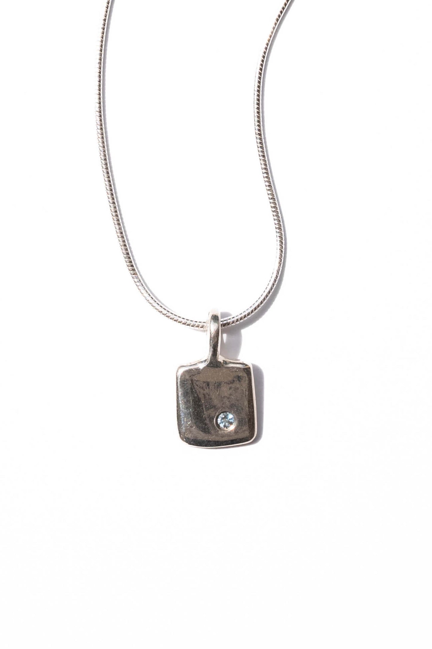 ARCOÍRIS NECKLACE - SILVER + AQUAMARINE