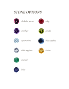 Preorder: THE SUN locket with gemstone (Final Sale)