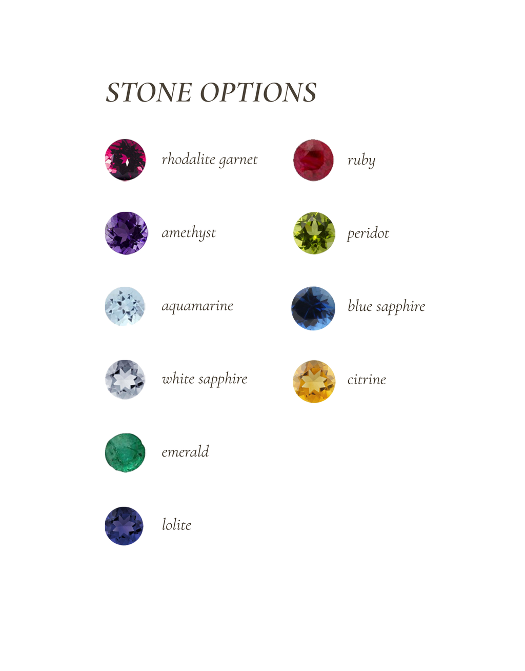 Preorder: TUYA signet + gemstone